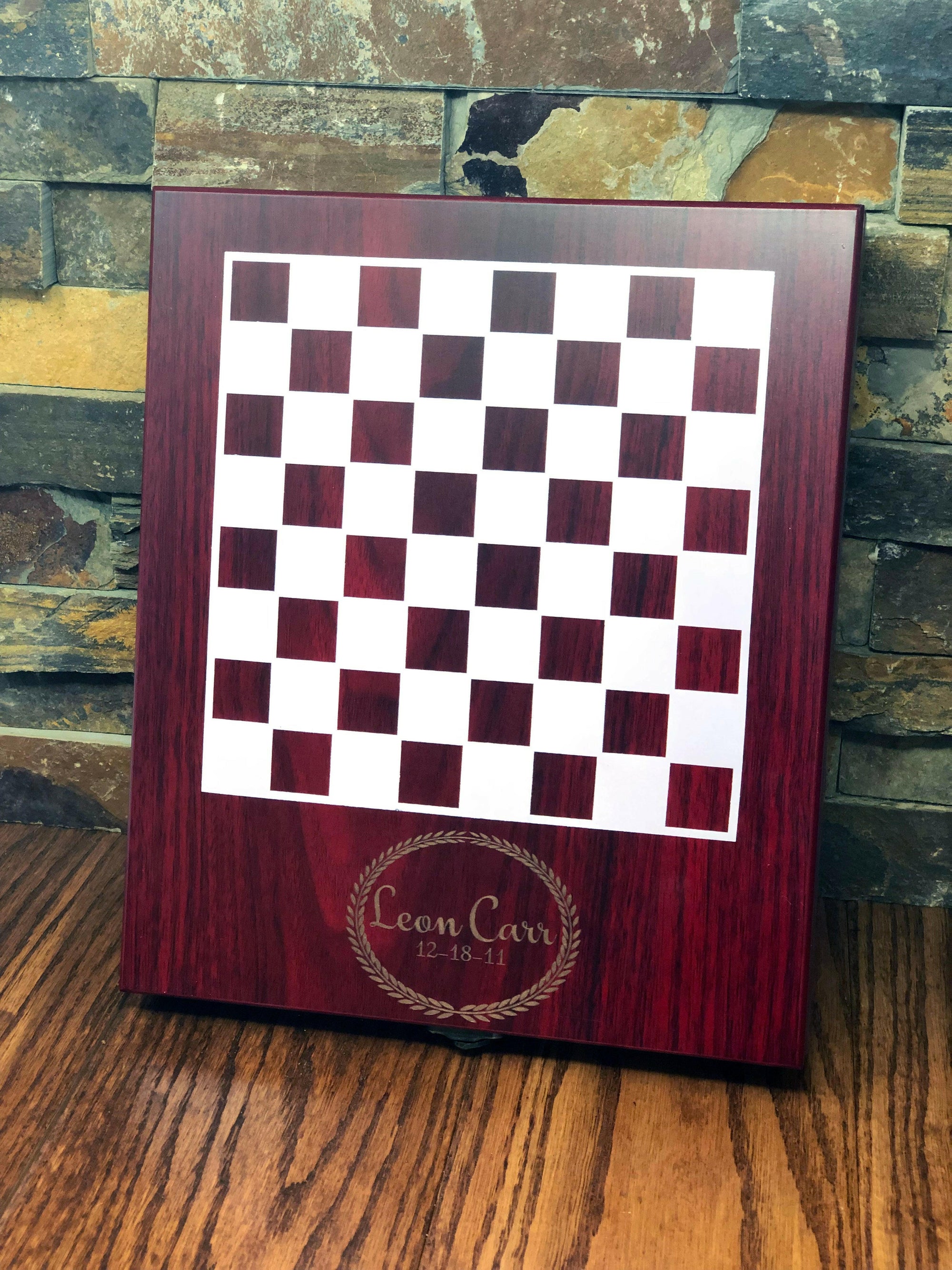 Personalized Chess Board Game Set.