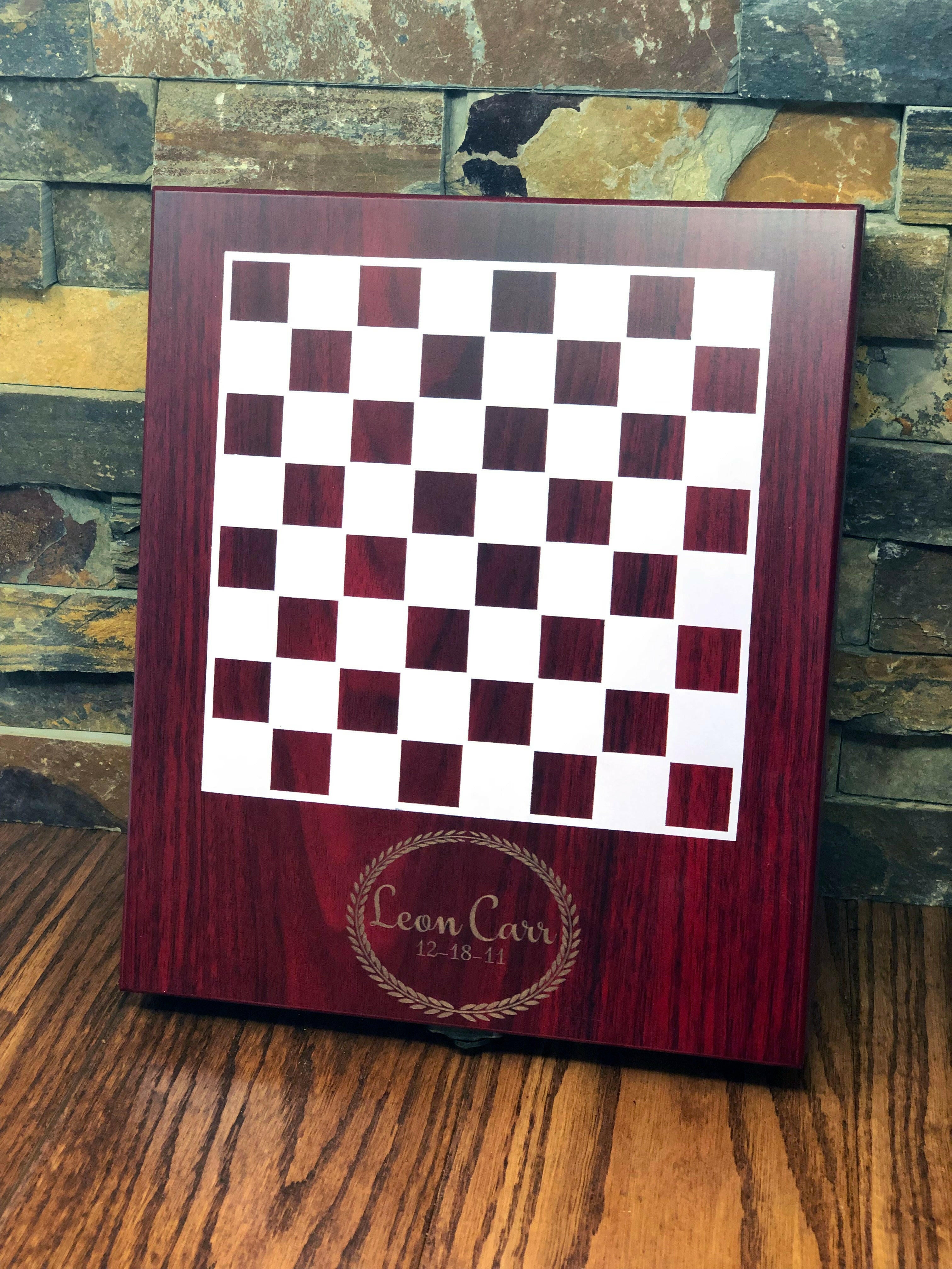 Personalized Chess Board Game Set.