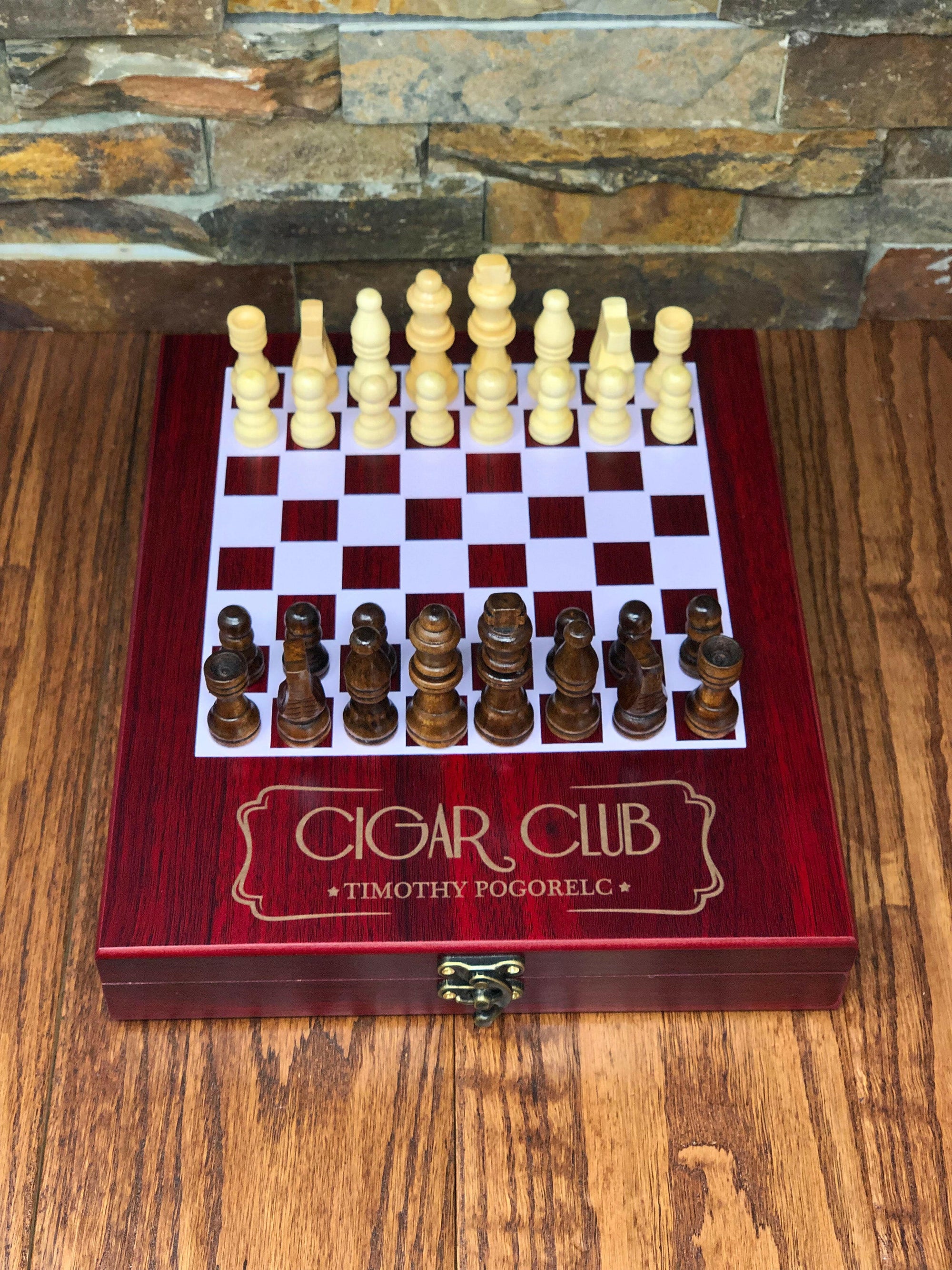 Personalized Chess Board Game Set.