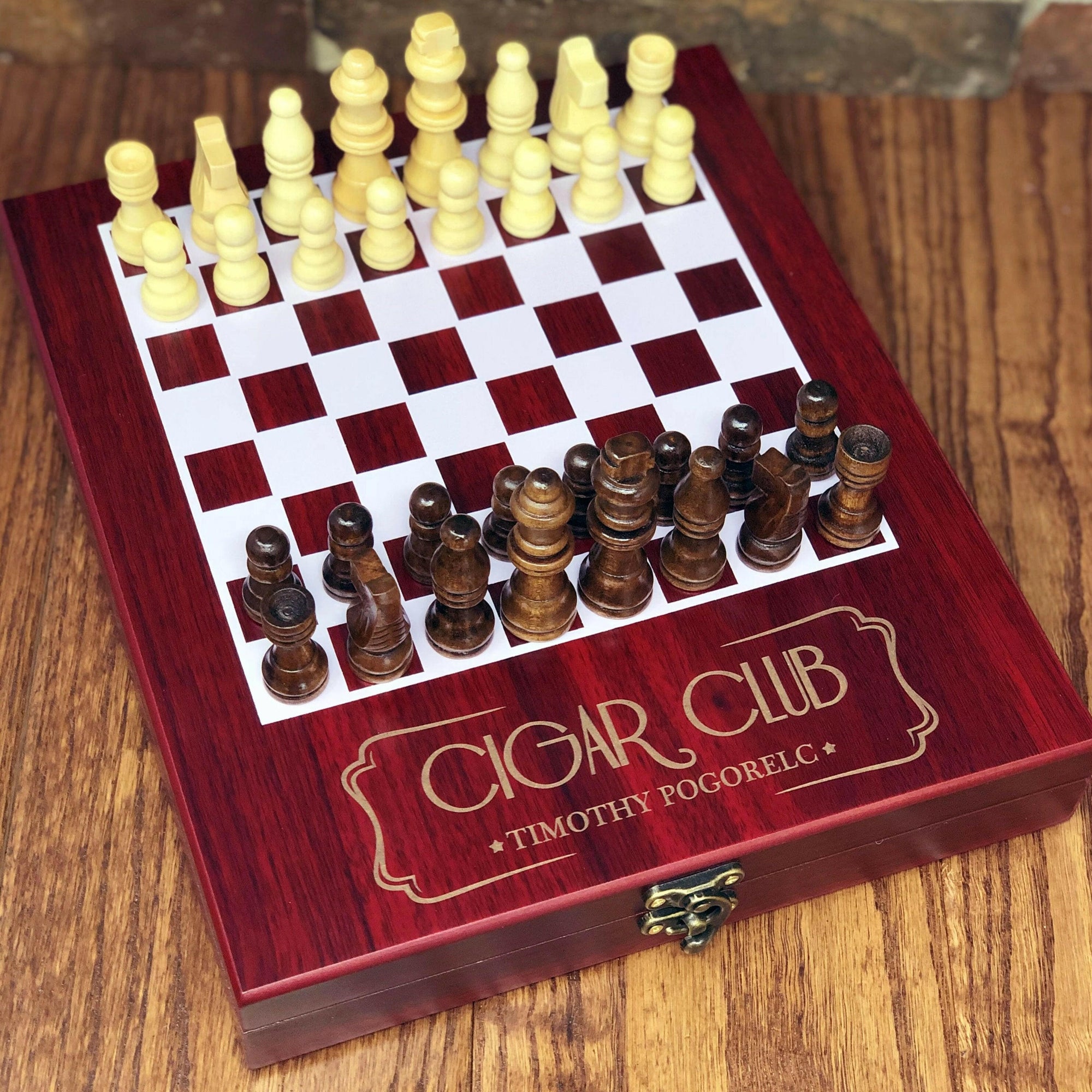 Personalized Chess Board Game Set.