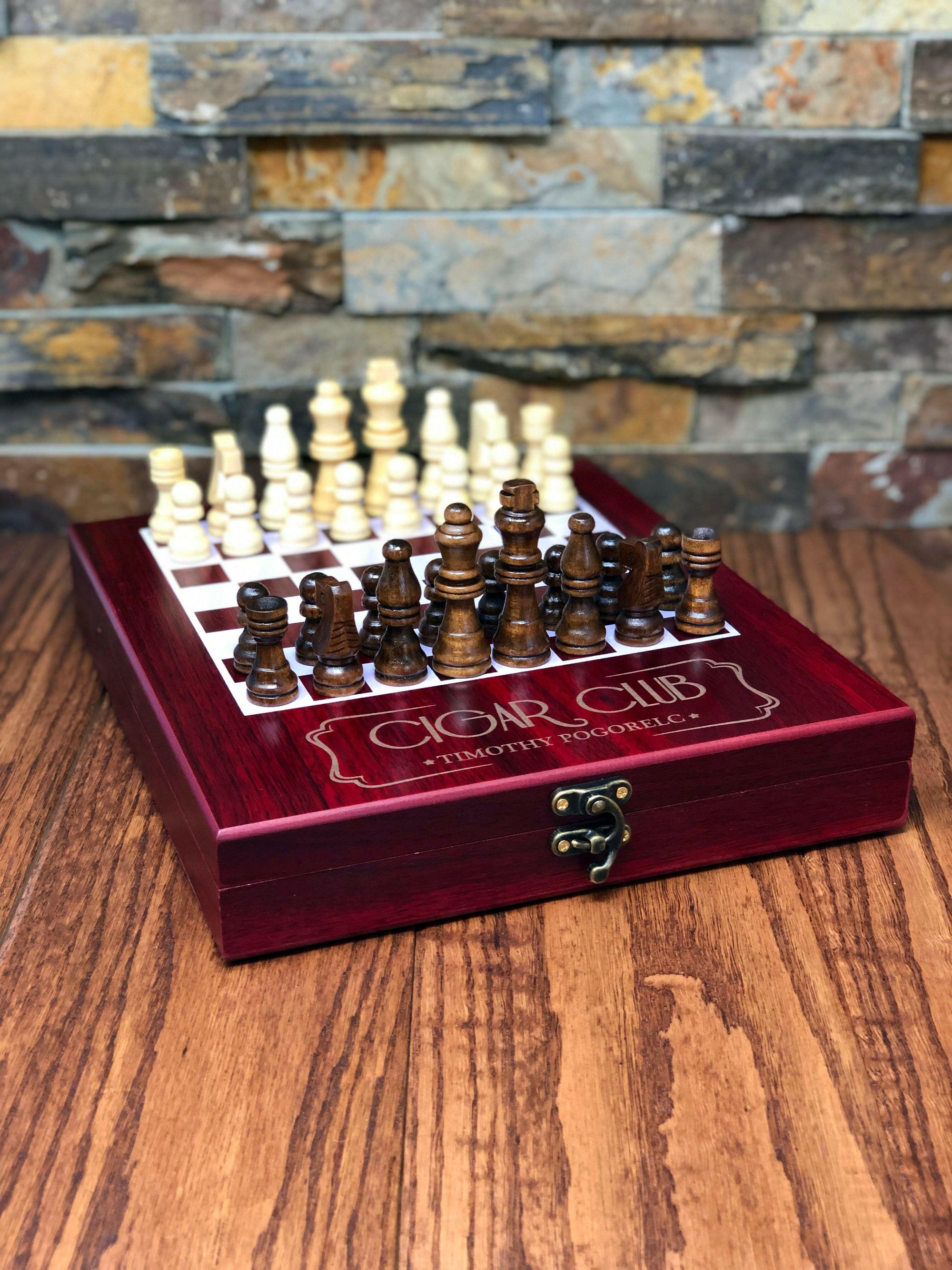 Personalized Chess Board Game Set.