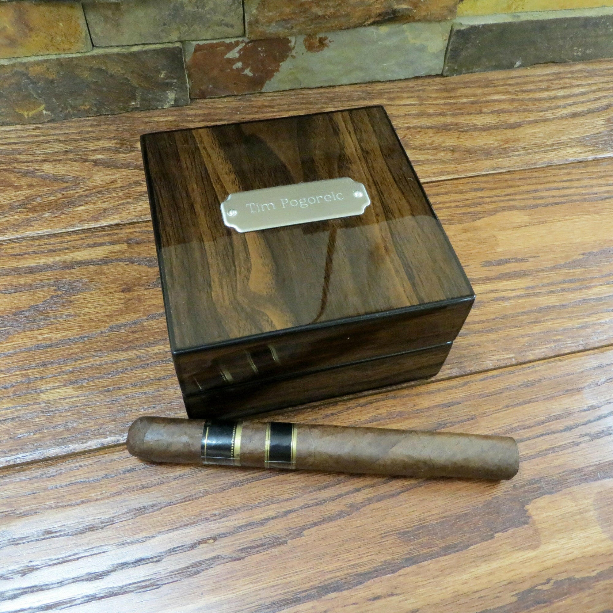 Personalized Cigar Ash Tray.