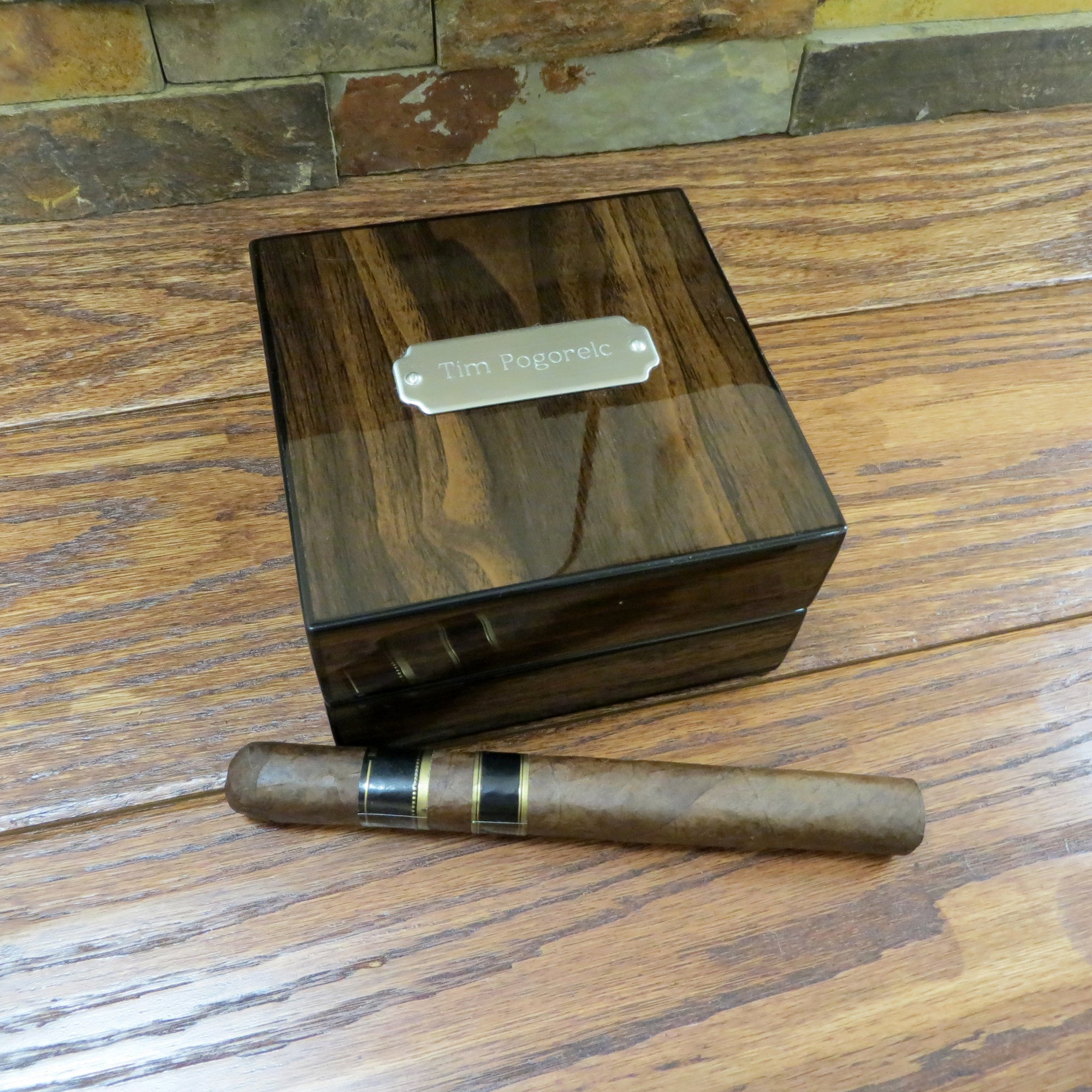 Personalized Cigar Ash Tray.