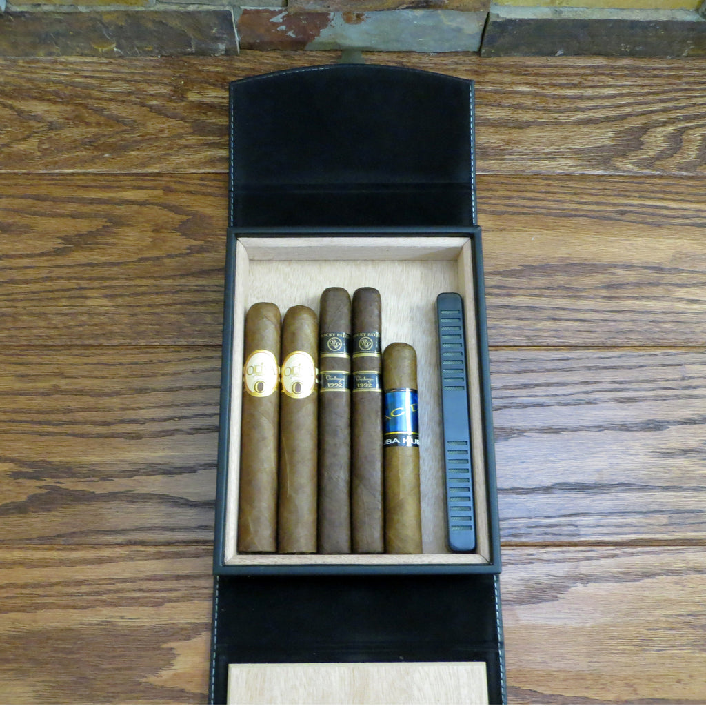 Personalized Black Cigar Humidor