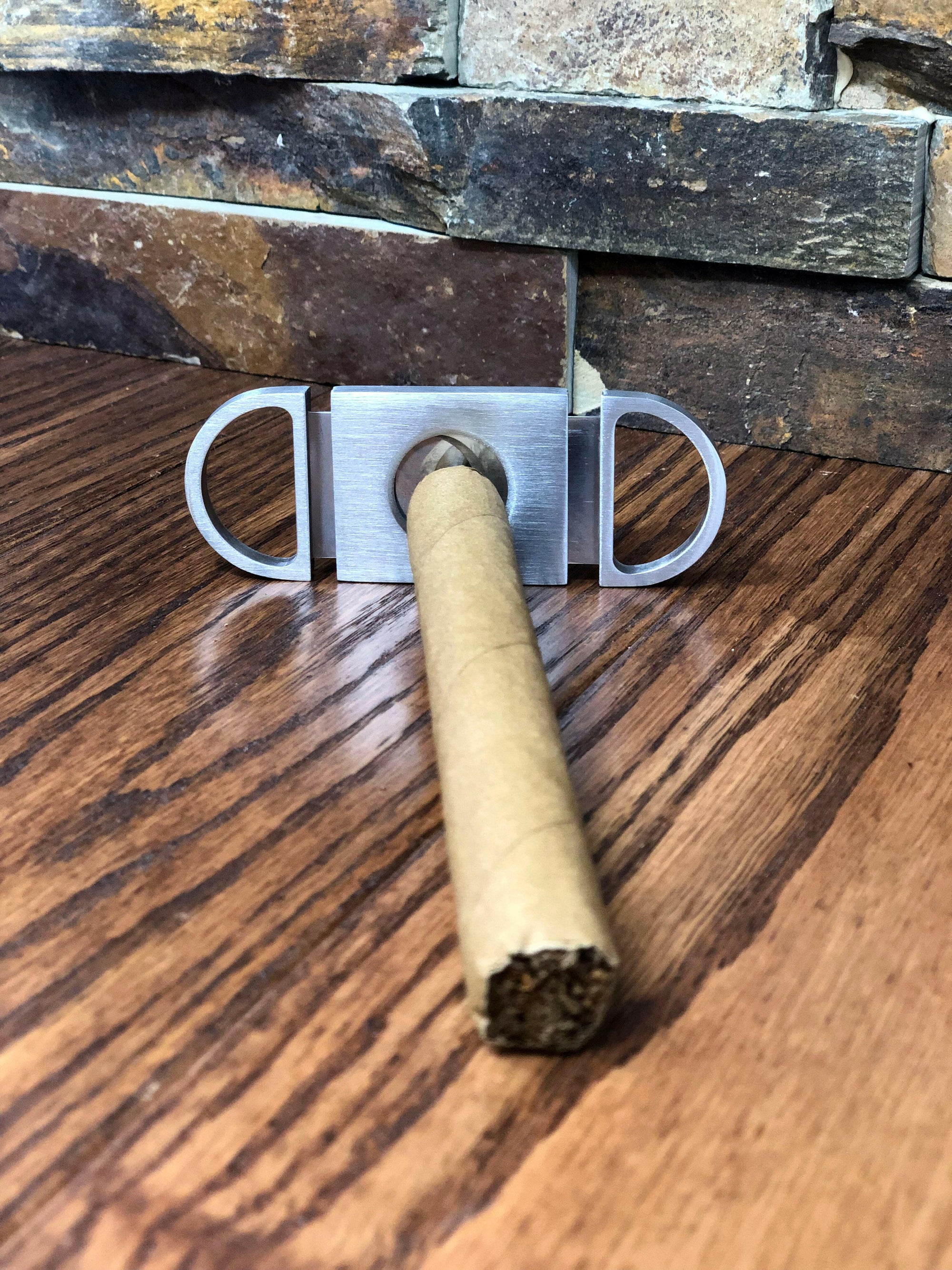 Cigar Lighter with Cigar Cutter Set.