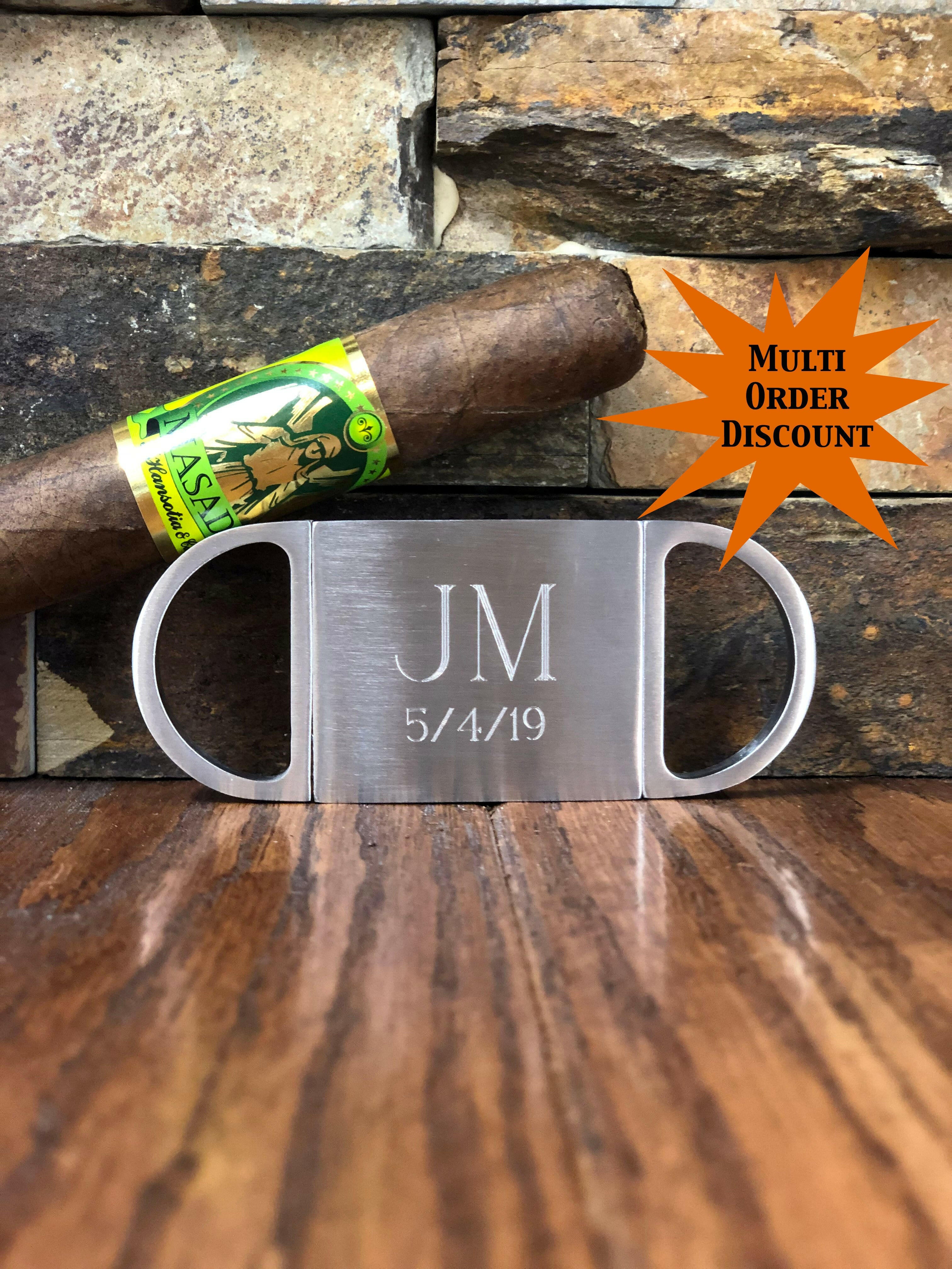 Personalized Cigar Accessory Kit.
