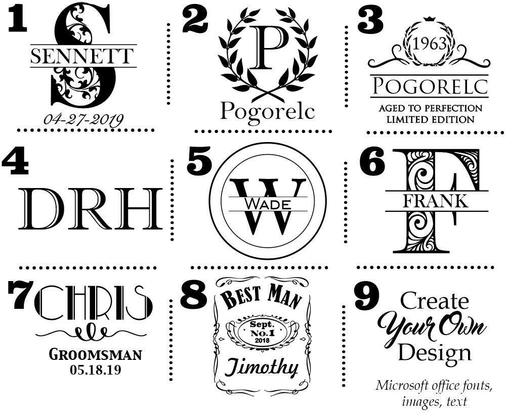 Personalized Cigar Holder Whiskey Glass Designs