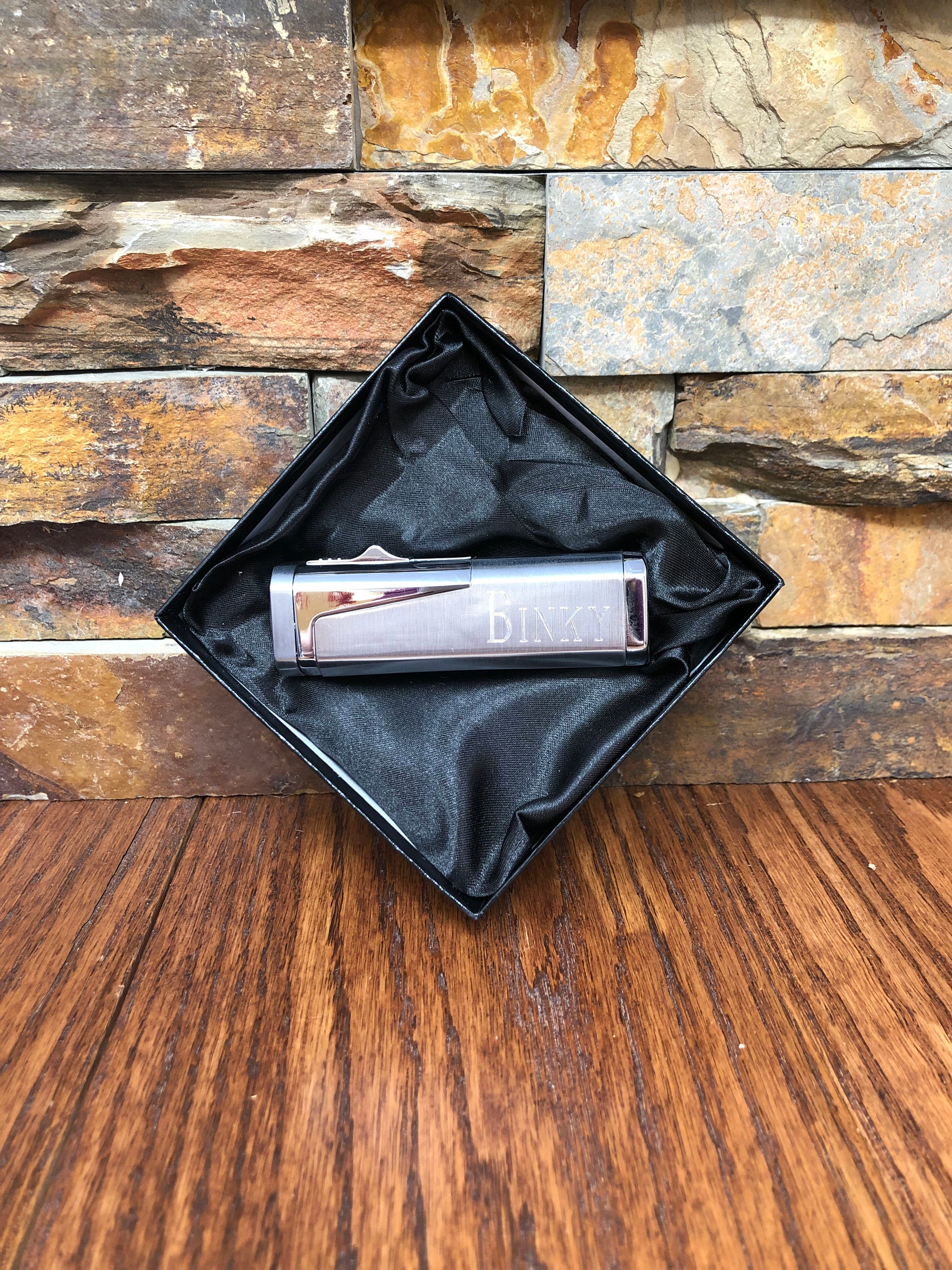 Silver Butane Cigar Lighter.