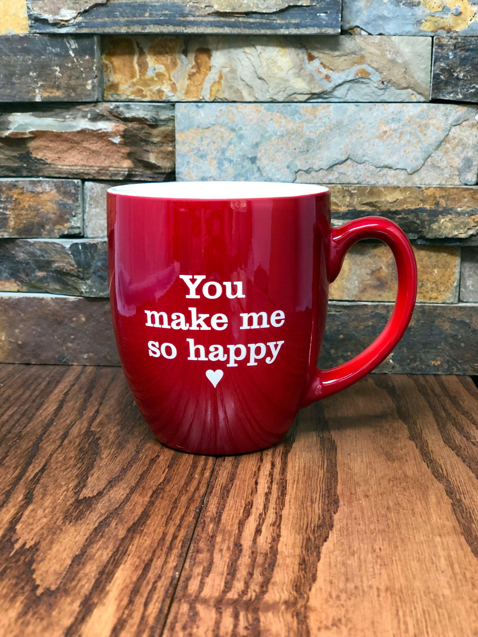 Personalized 16 oz Coffee Mug Bistro Style.