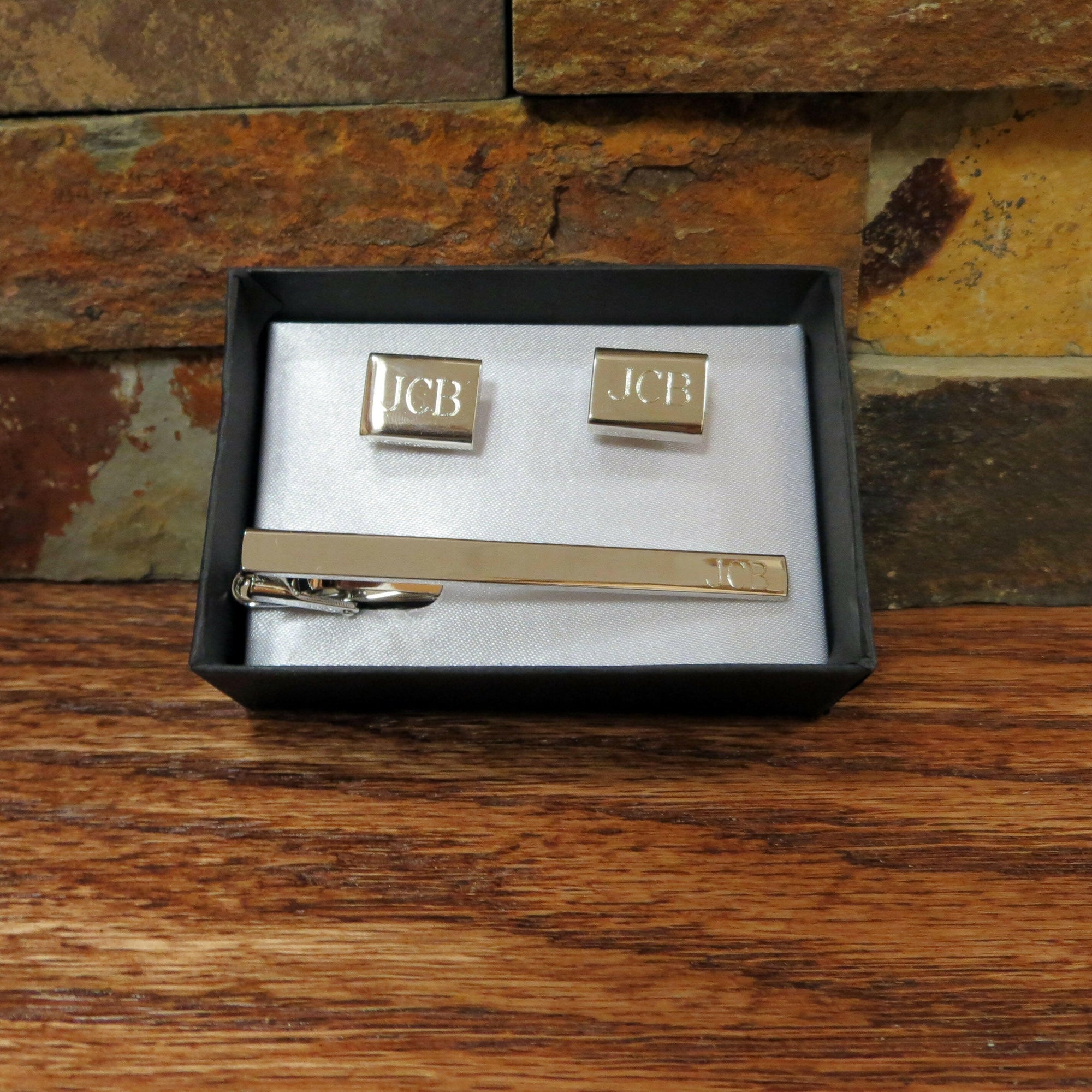 Personalized Tie Clip w/ Cuff Links.
