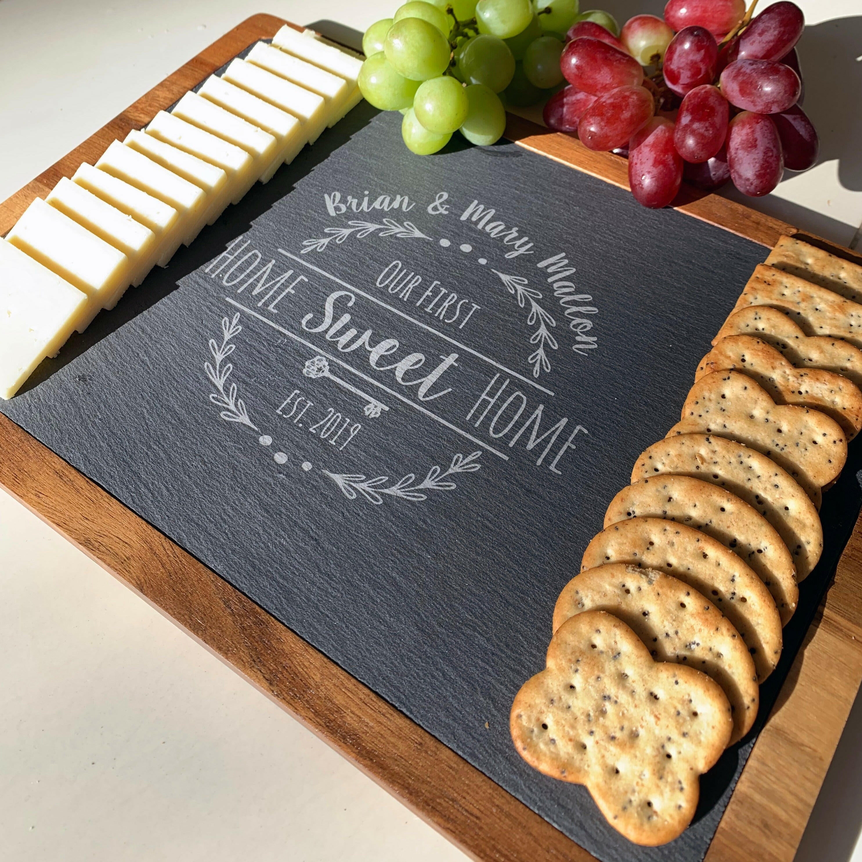 Personalized Slate Serving Board.