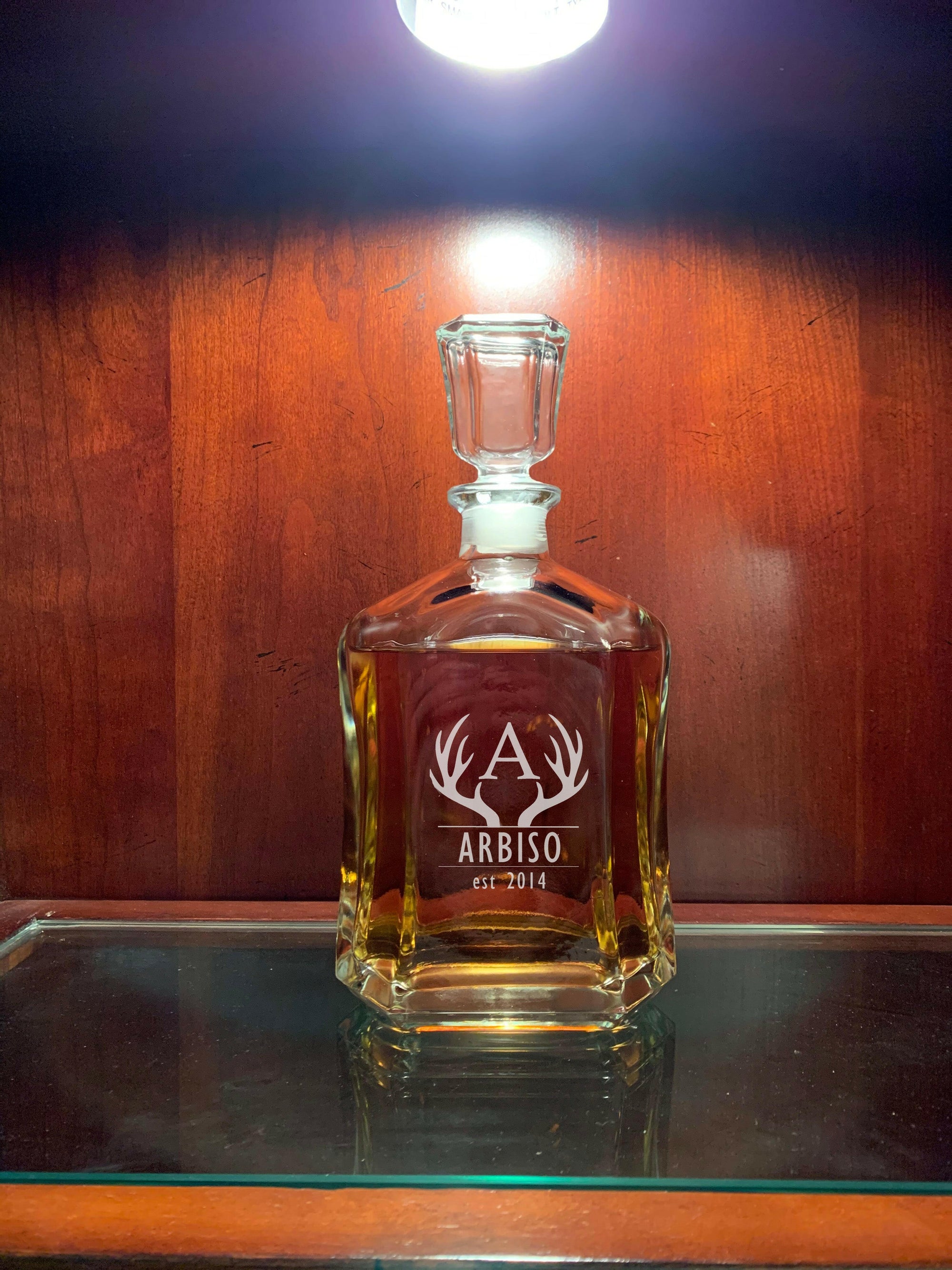 Personalized Whiskey Decanter.