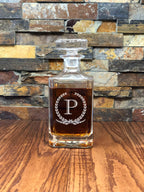 Square Personalized Whiskey Decanter.