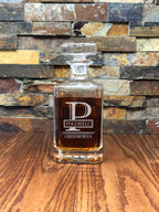 Square Personalized Whiskey Decanter.