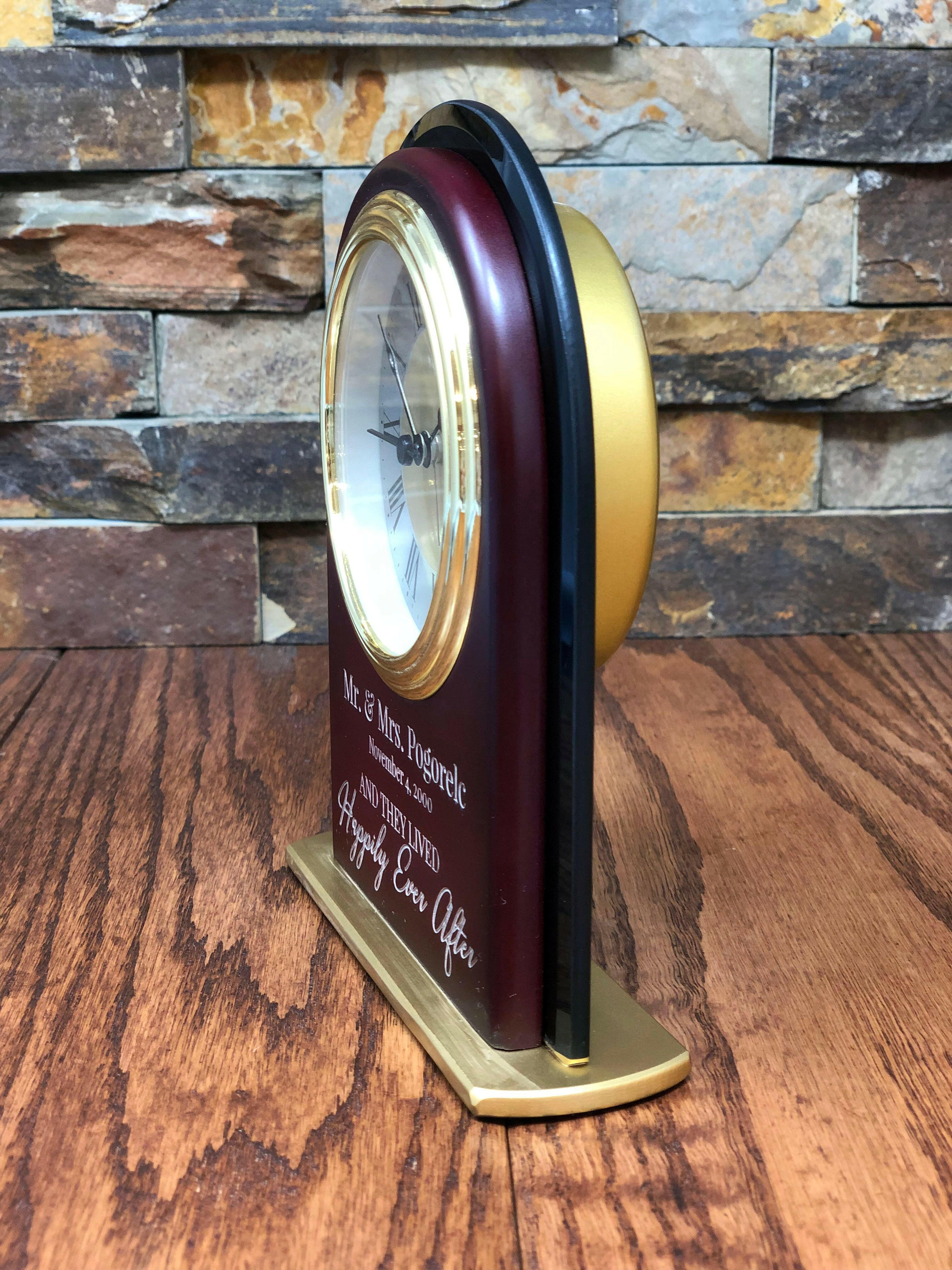 Personalized Mantle Alarm Clock.