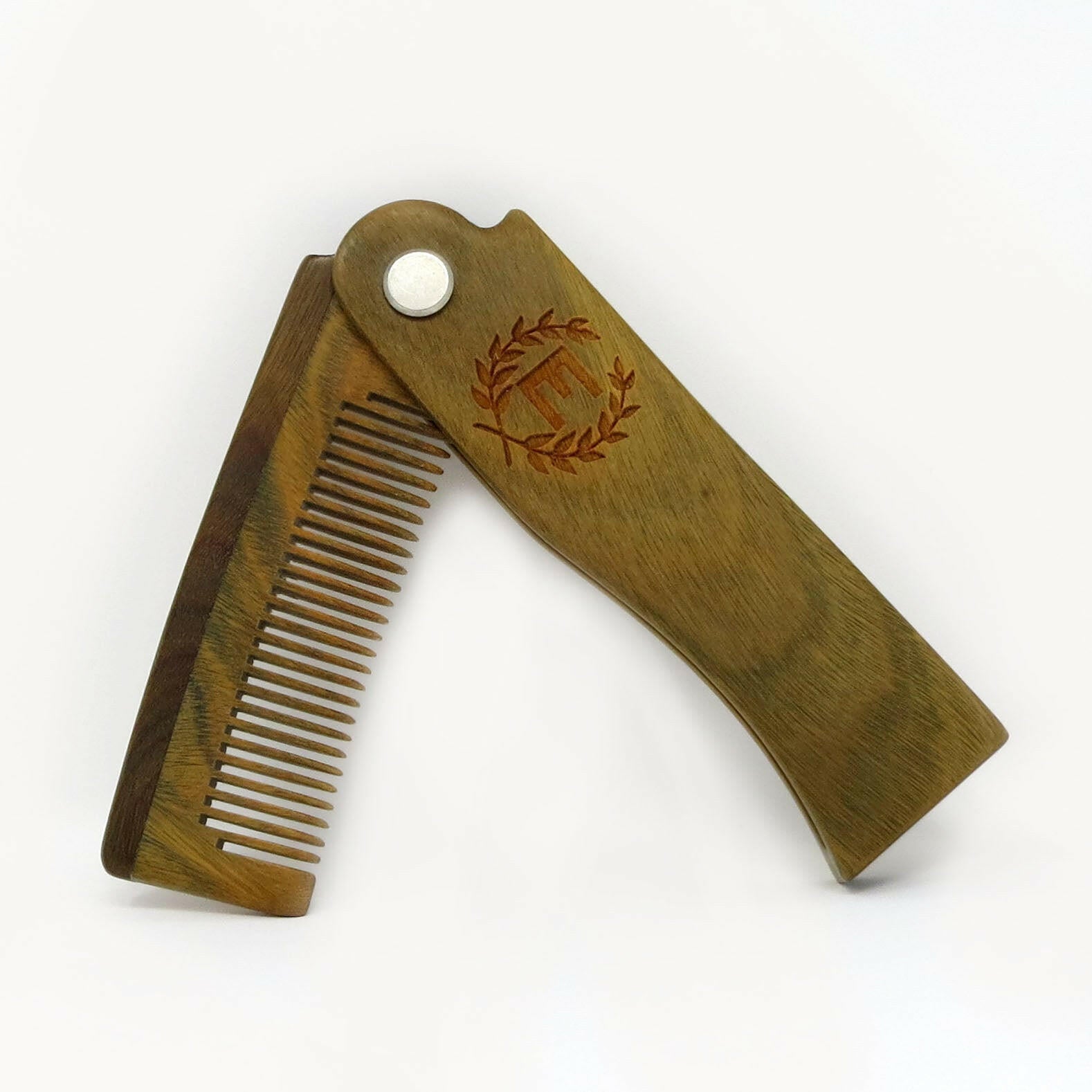 Folding Beard Comb Personalized.