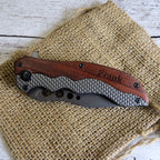 Wood Pocket Knife Personalized.