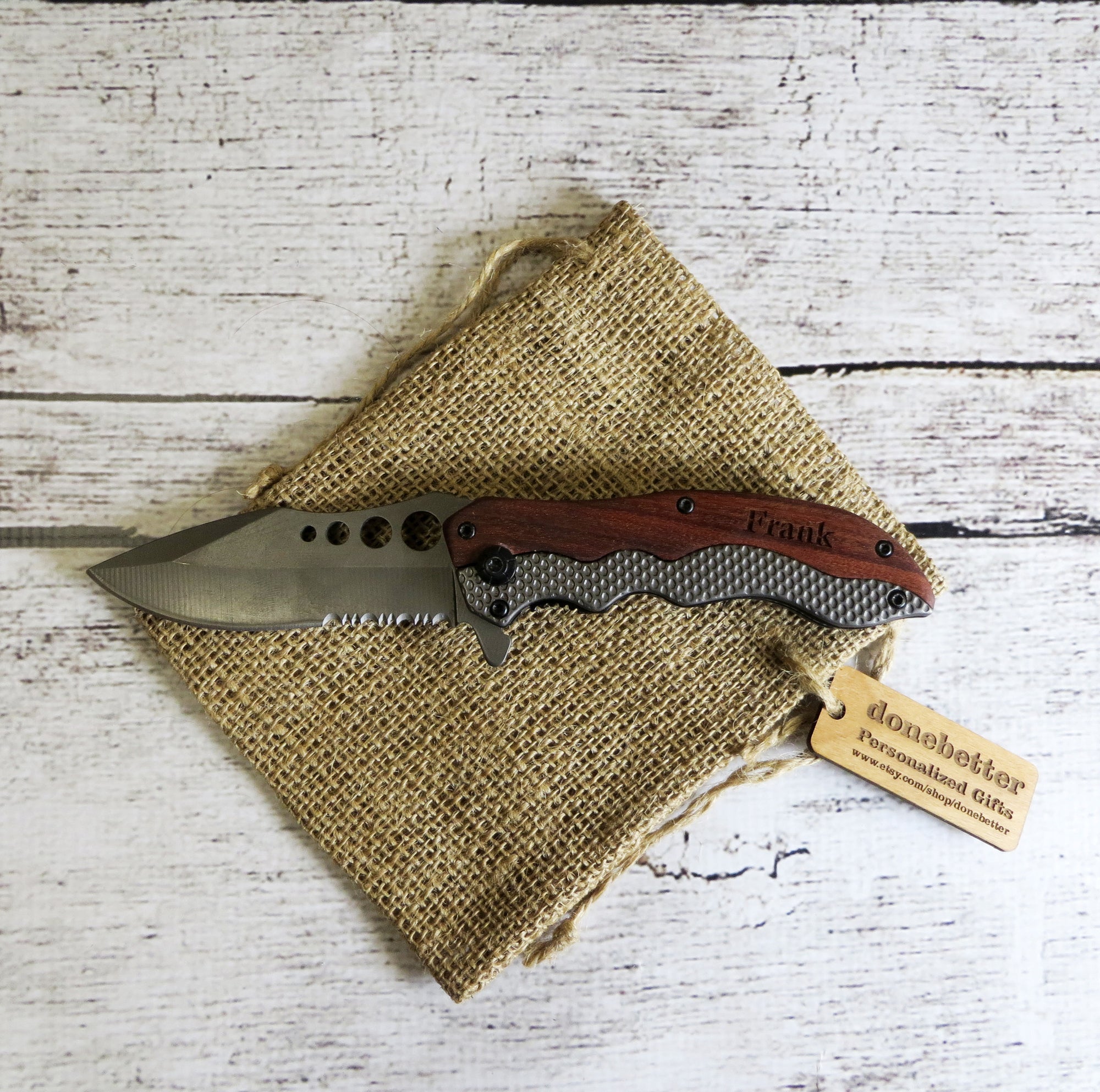 Wood Pocket Knife Personalized.