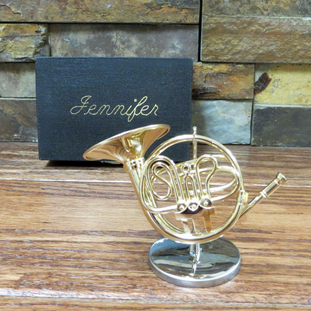 Mini French Horn w/ Personalized Case
