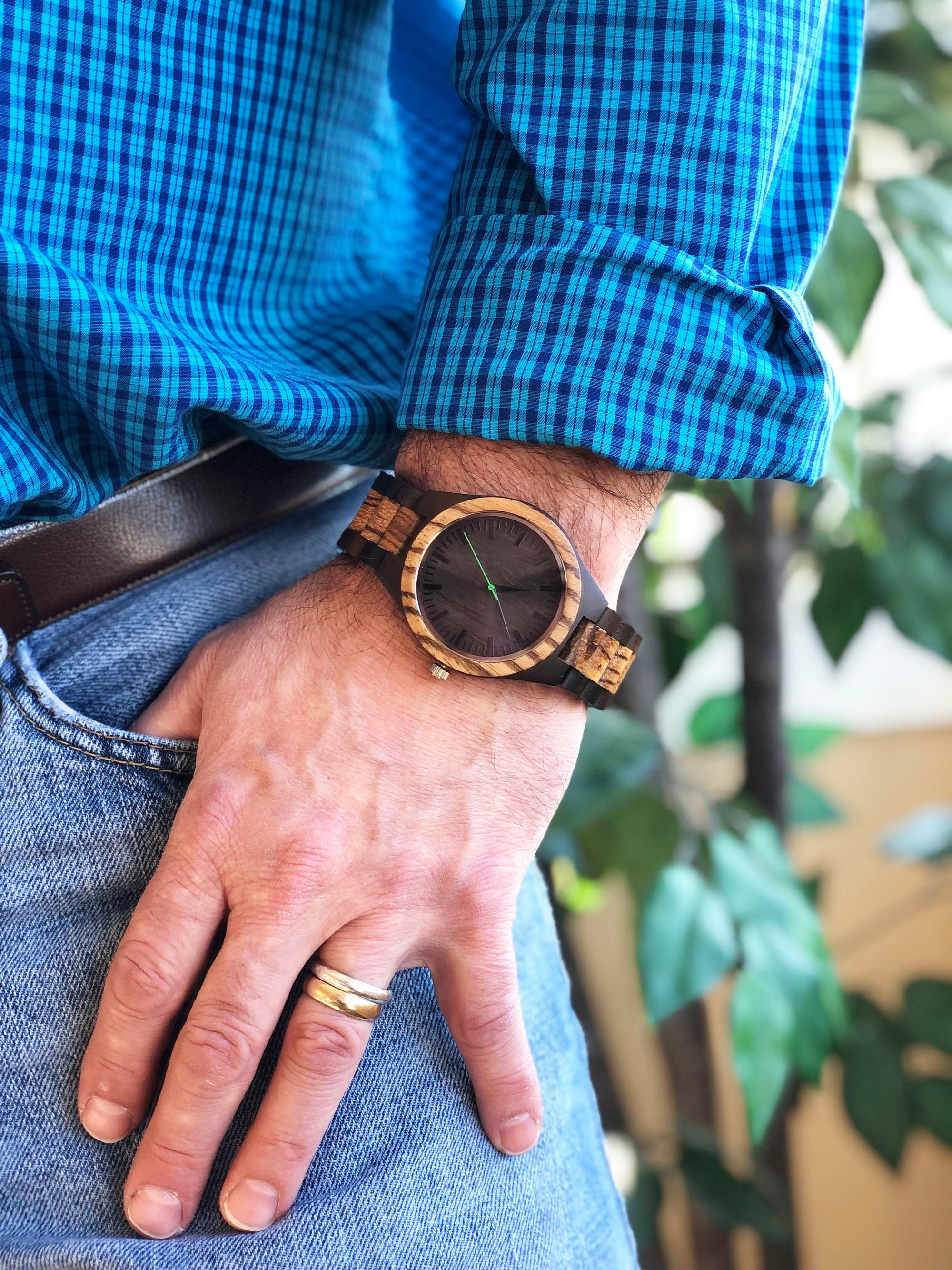 Personalized All Wood Wrist Watch