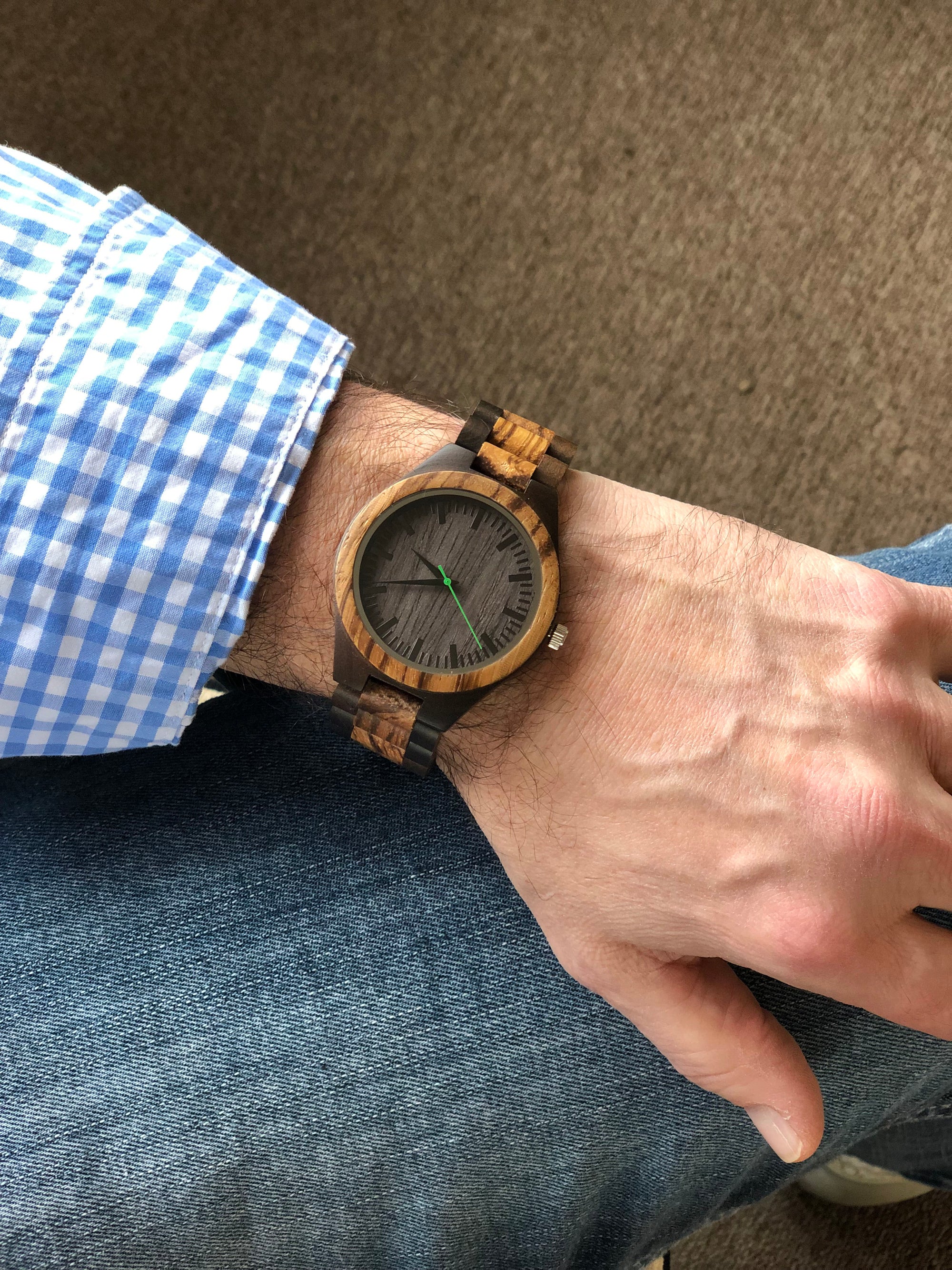 Personalized All Wood Wrist Watch