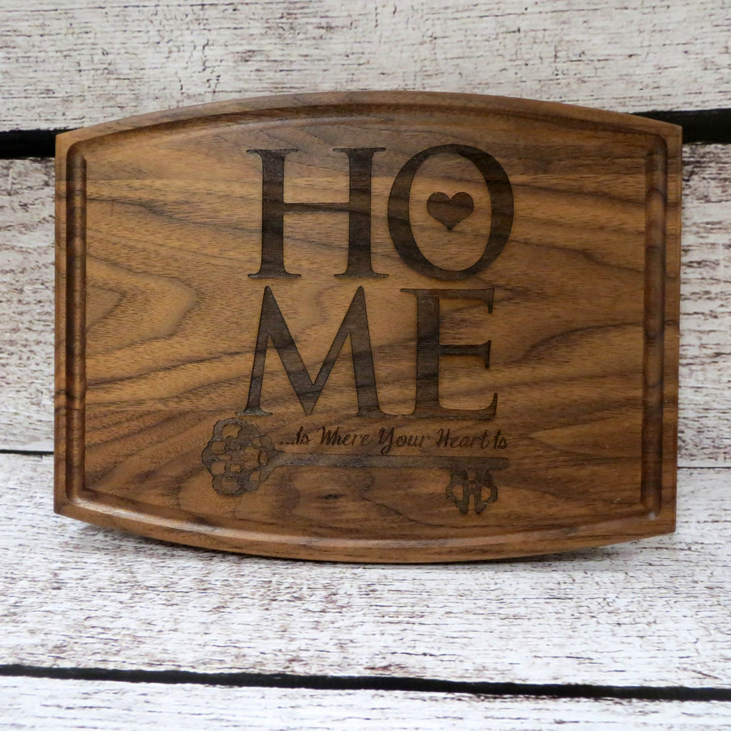 Home is Where your Heart is Personalized Cutting Board