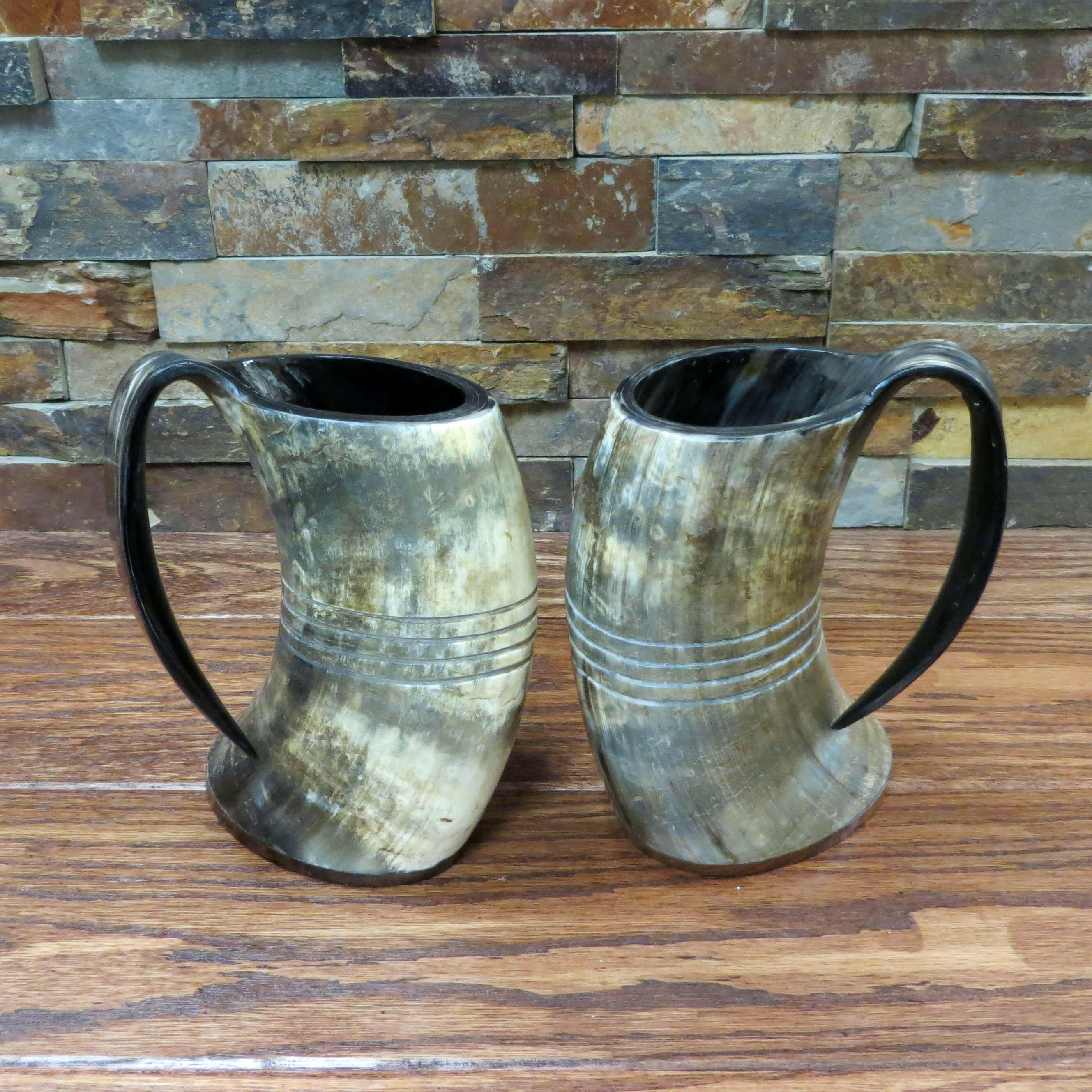 Authentic Buffalo Horn Personalized Beer Mug.