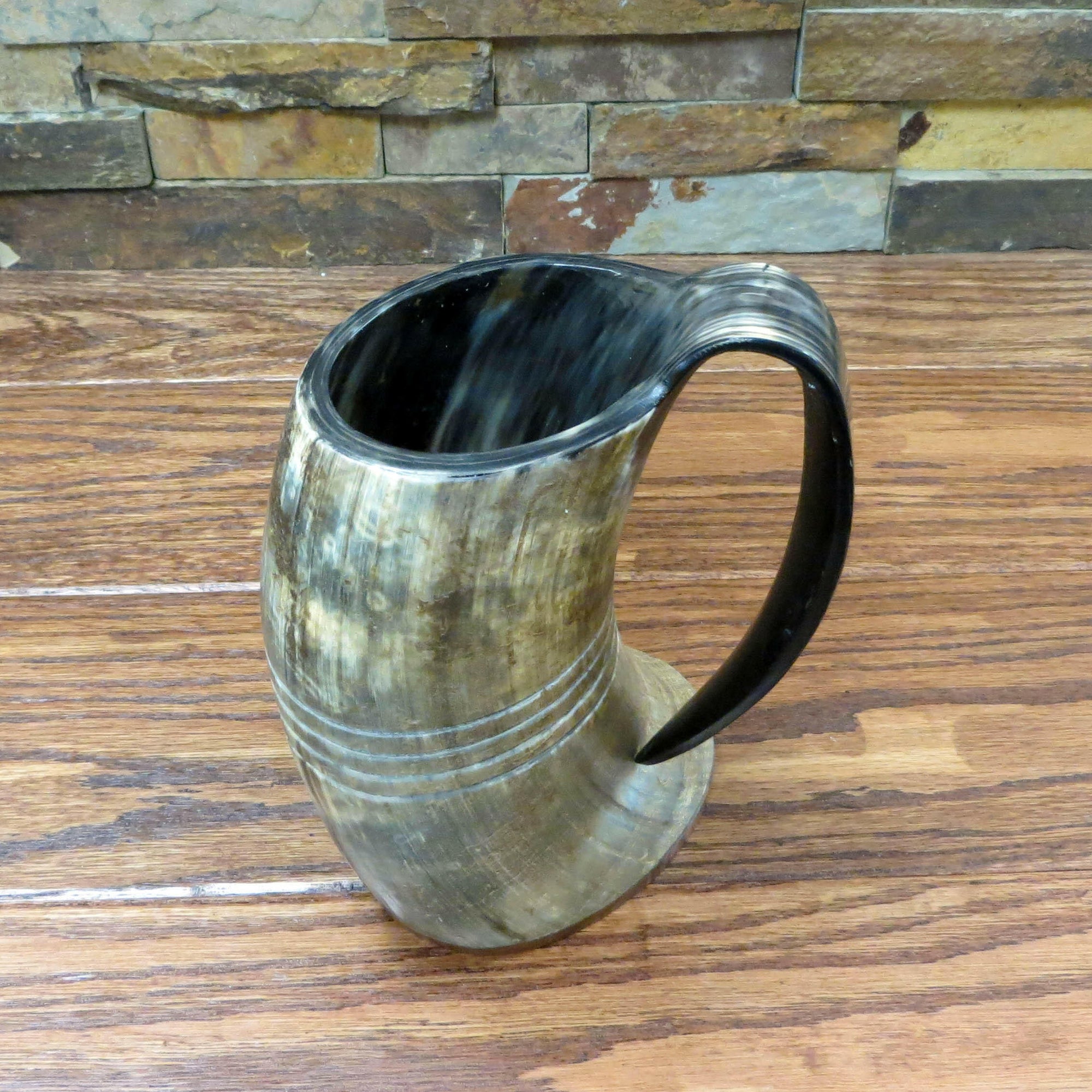 Authentic Buffalo Horn Personalized Beer Mug.