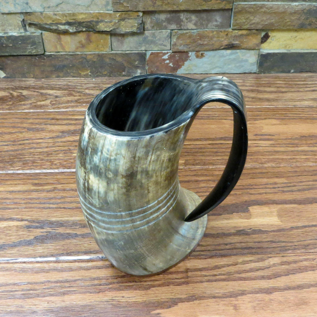Authentic Buffalo Horn Personalized Beer Mug.
