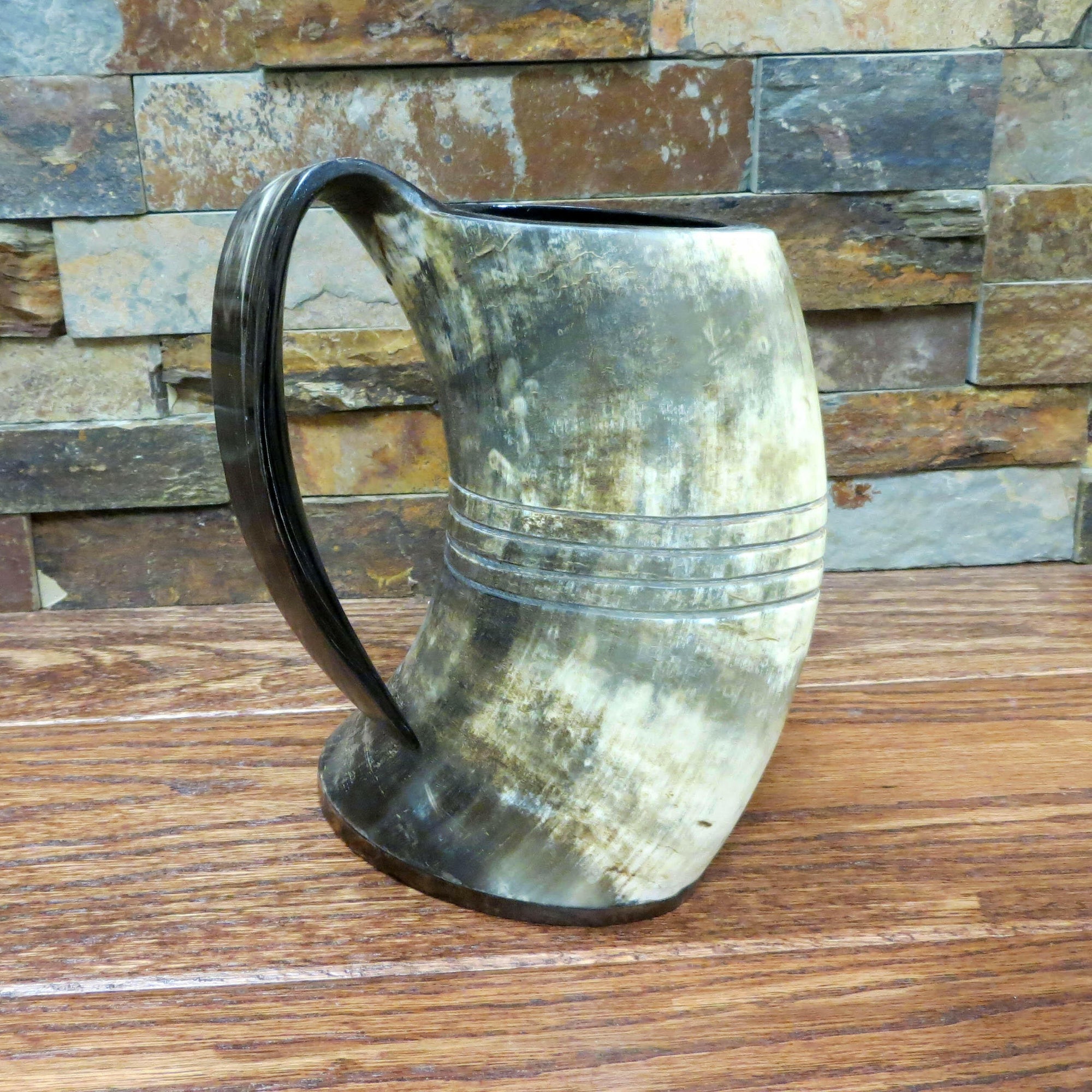 Authentic Buffalo Horn Personalized Beer Mug.