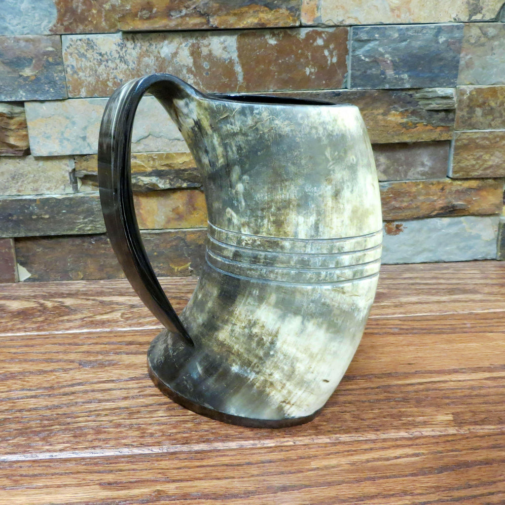 Authentic Buffalo Horn Personalized Beer Mug.