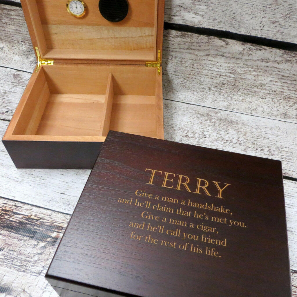 Customized Cedar Cigar Humidor.