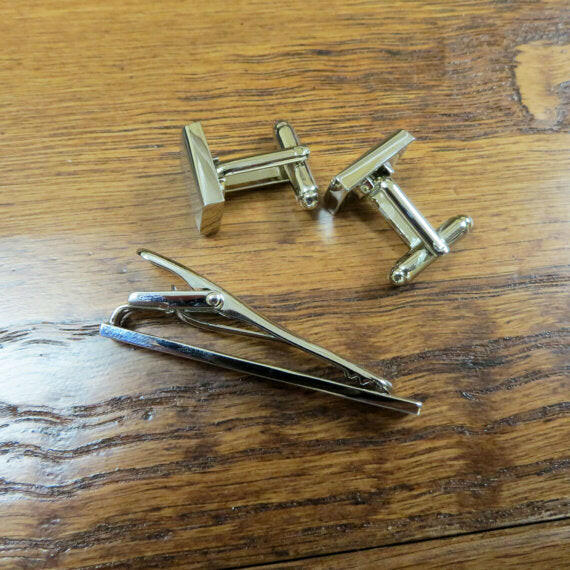 Personalized Tie Clip w/ Cuff Links.