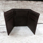 Leather Tri Fold Personalized Mans Wallet