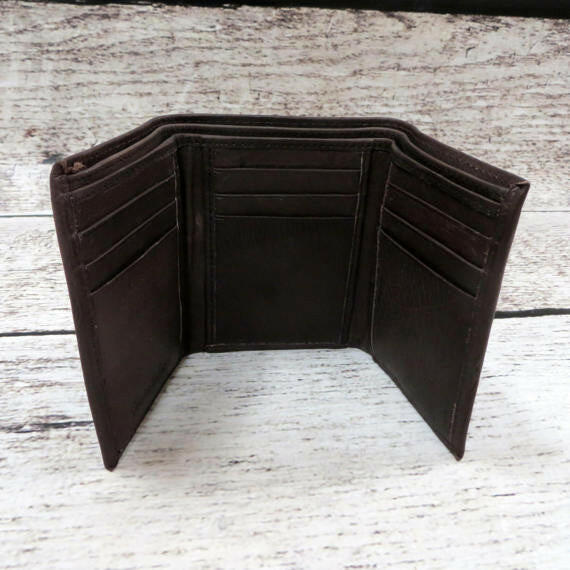 Tri Fold Personalized Mans Wallet.