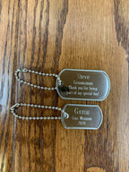 Iron Golf Club Bottle Opener Personalized with Dog Tag.