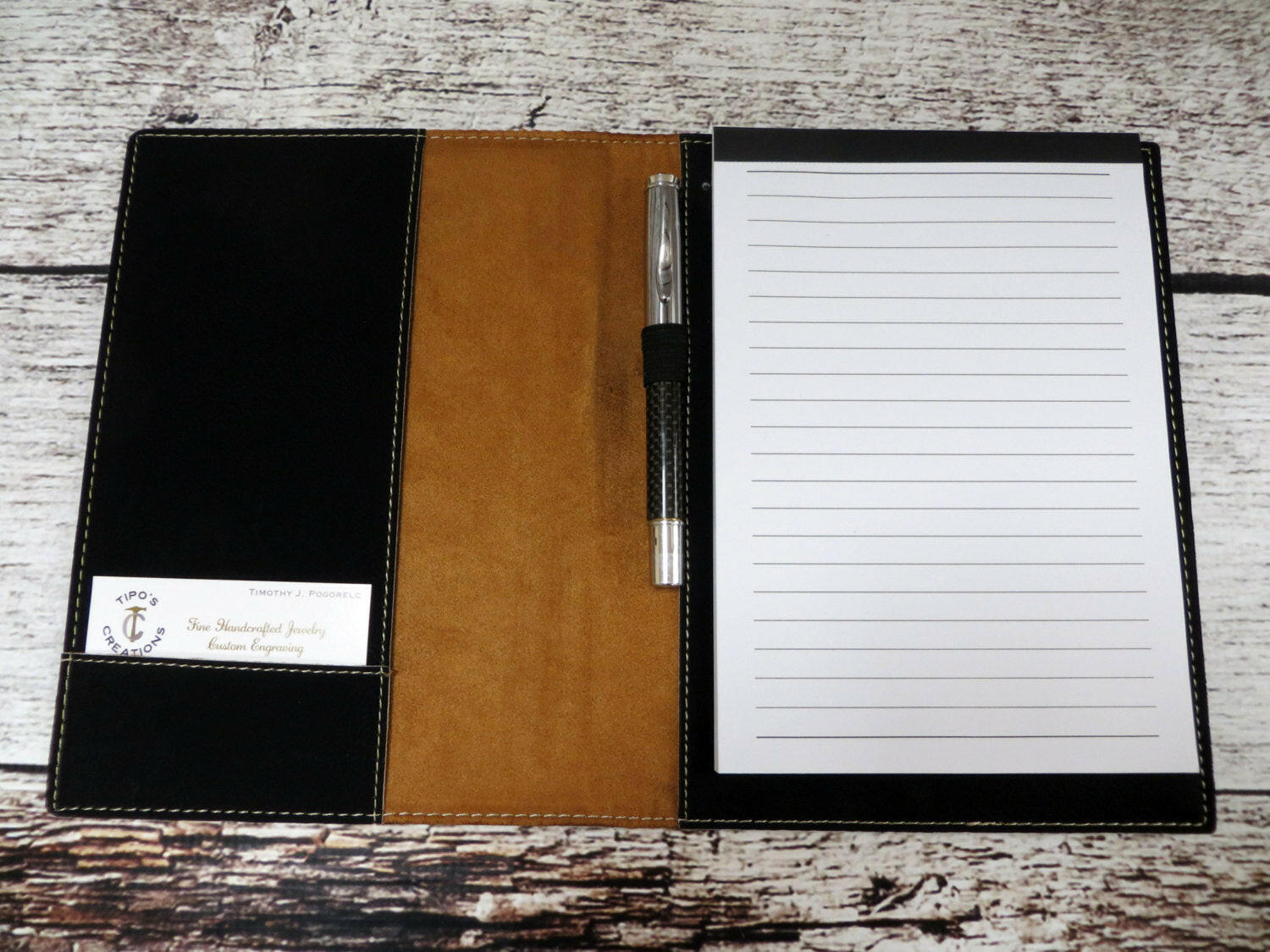Personalized Note Pad and Pen.