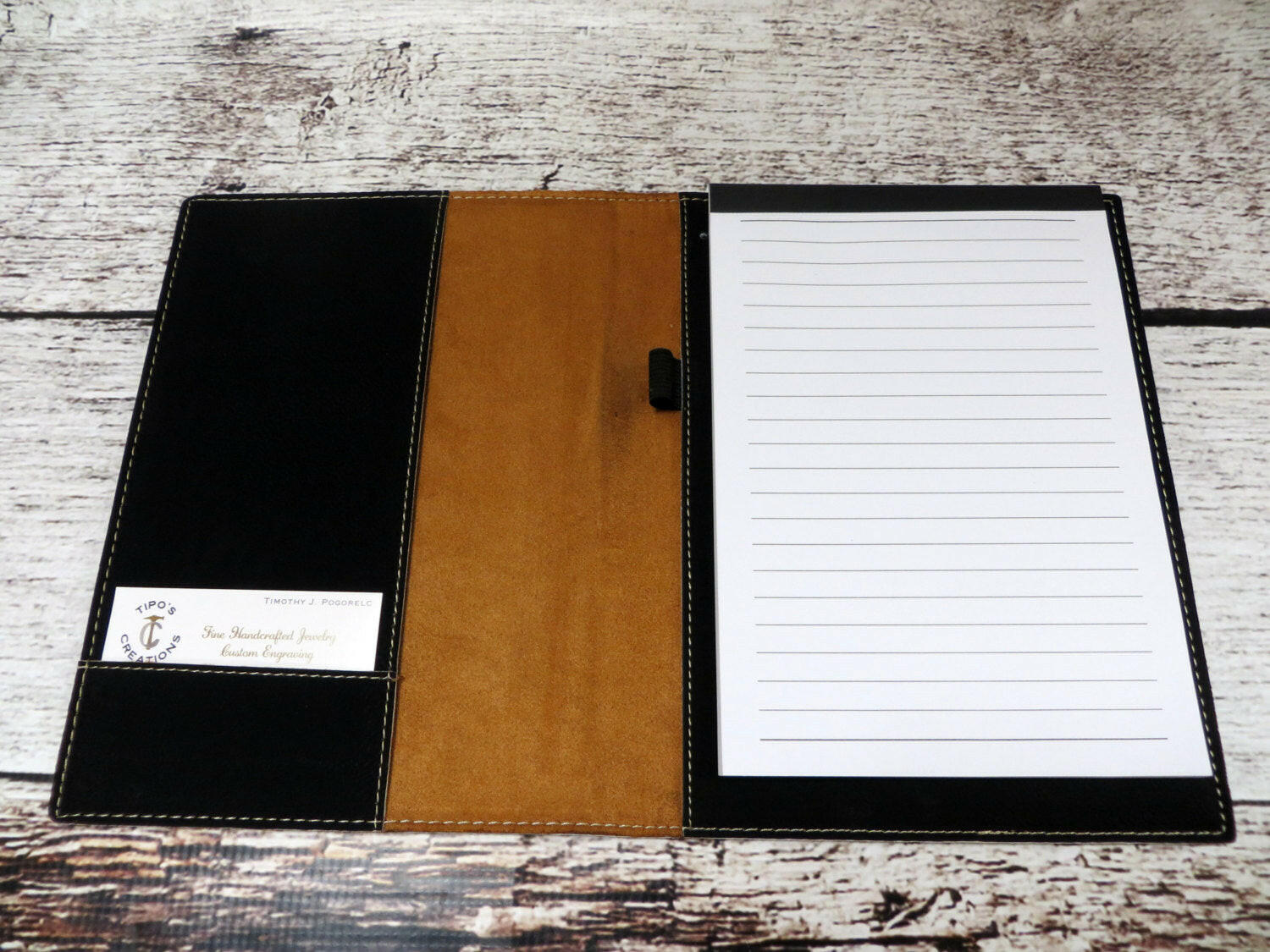 Personalized Note Pad and Pen.