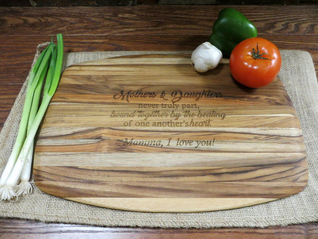 Teak Personalized Cutting Board.