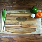 Teak Personalized Cutting Board.