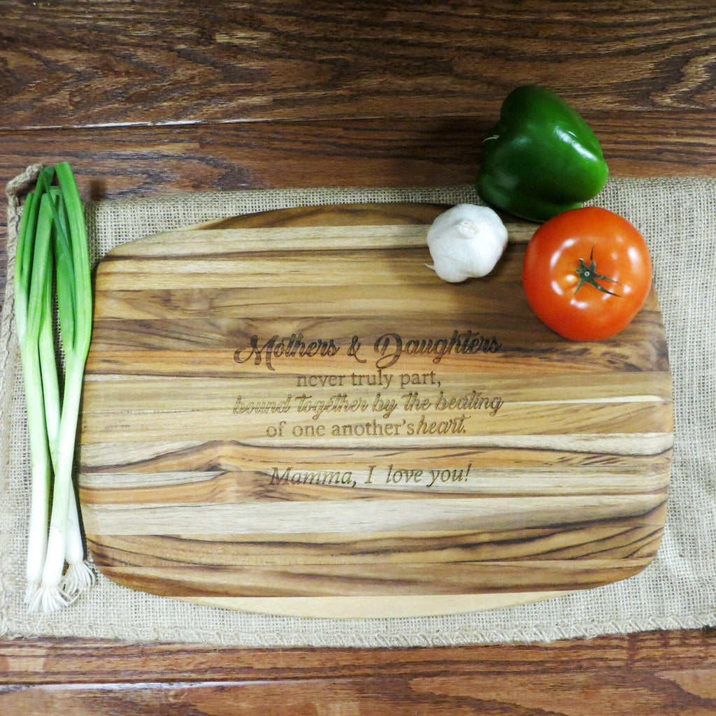 Teak Personalized Cutting Board.