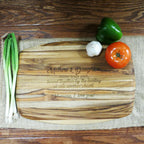 Teak Personalized Cutting Board.