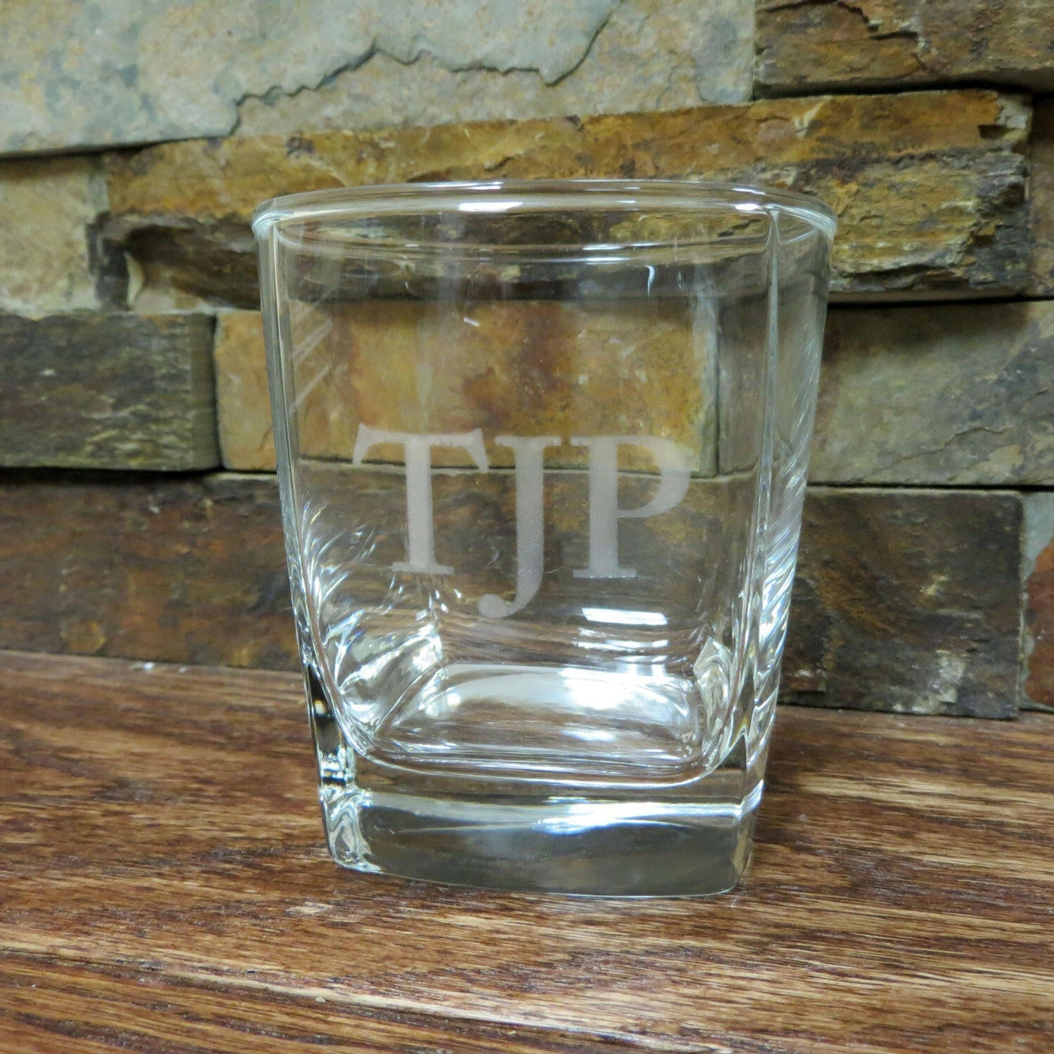 Personalized Whiskey Rocks Glass.