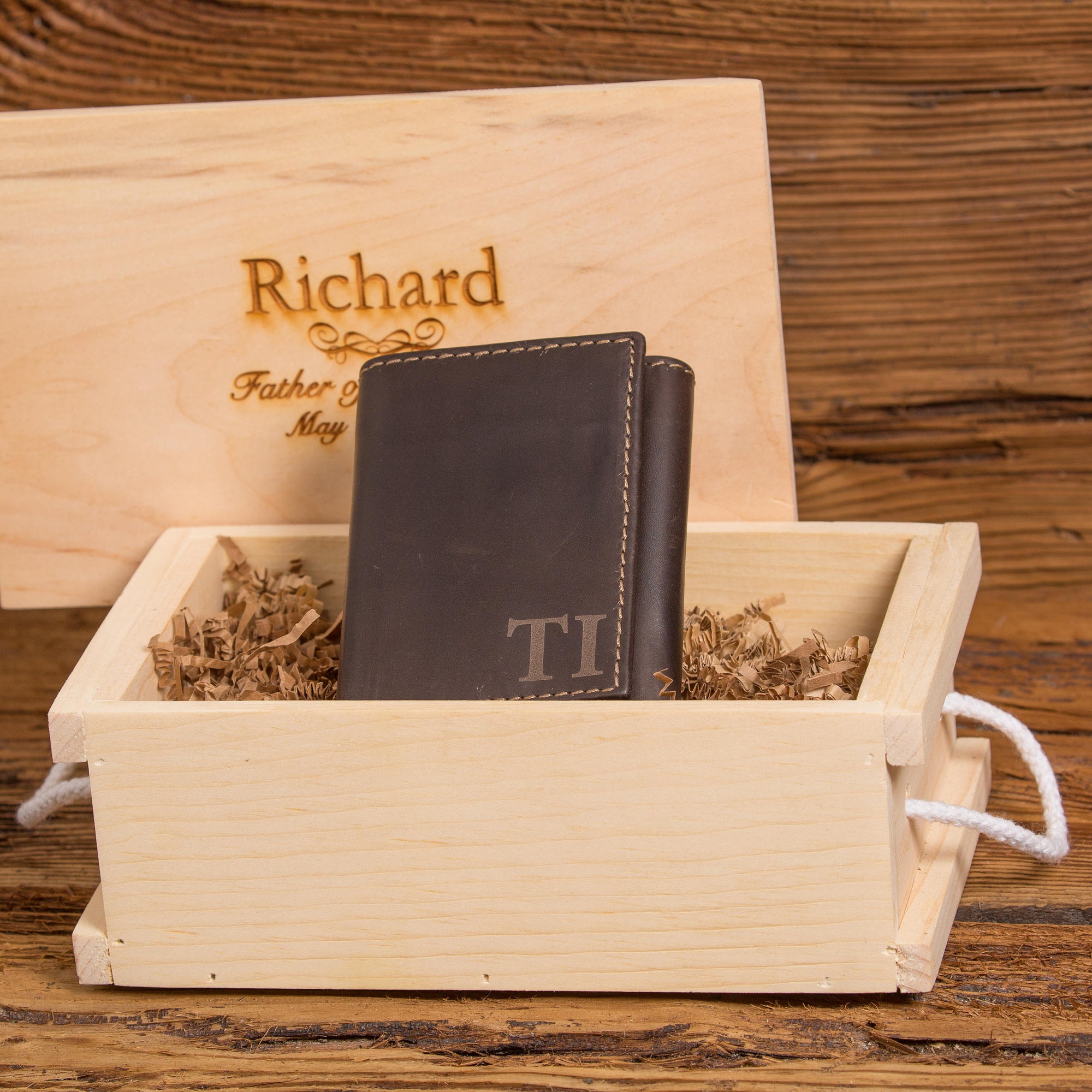 Monogram Wallet Gift Set