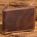 Engraved Wooden Watch with Monogrammed Wallet Set.