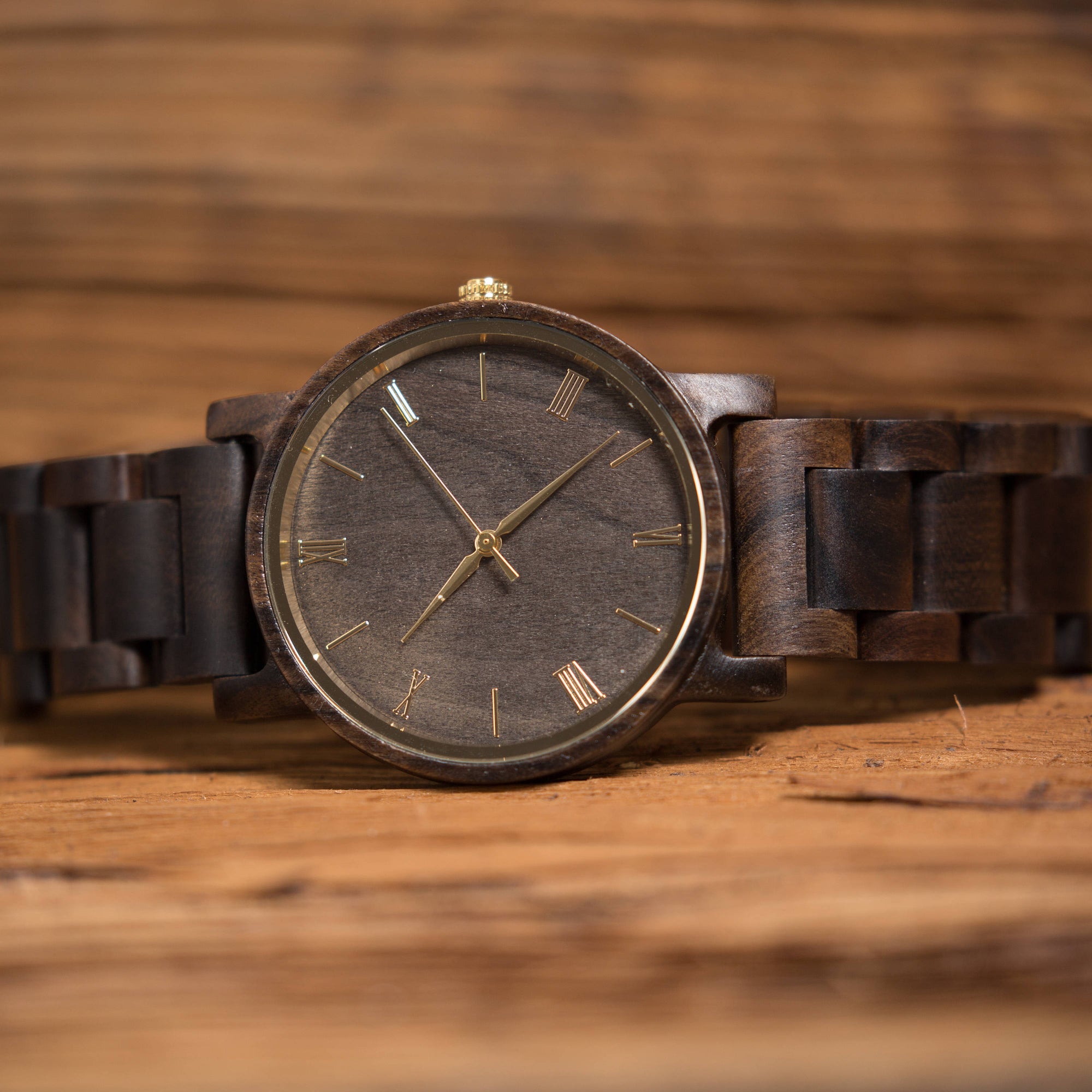 Custom Handsome Gift Set For Men Wallet and Wood Watch