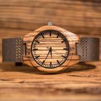 Customized Tri fold Wallet and Watch Gift Set for Men.
