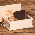 Personalized Wallet and Watch Set.