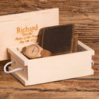 Unique Wallet and Watch Customized Gift Set for Men.