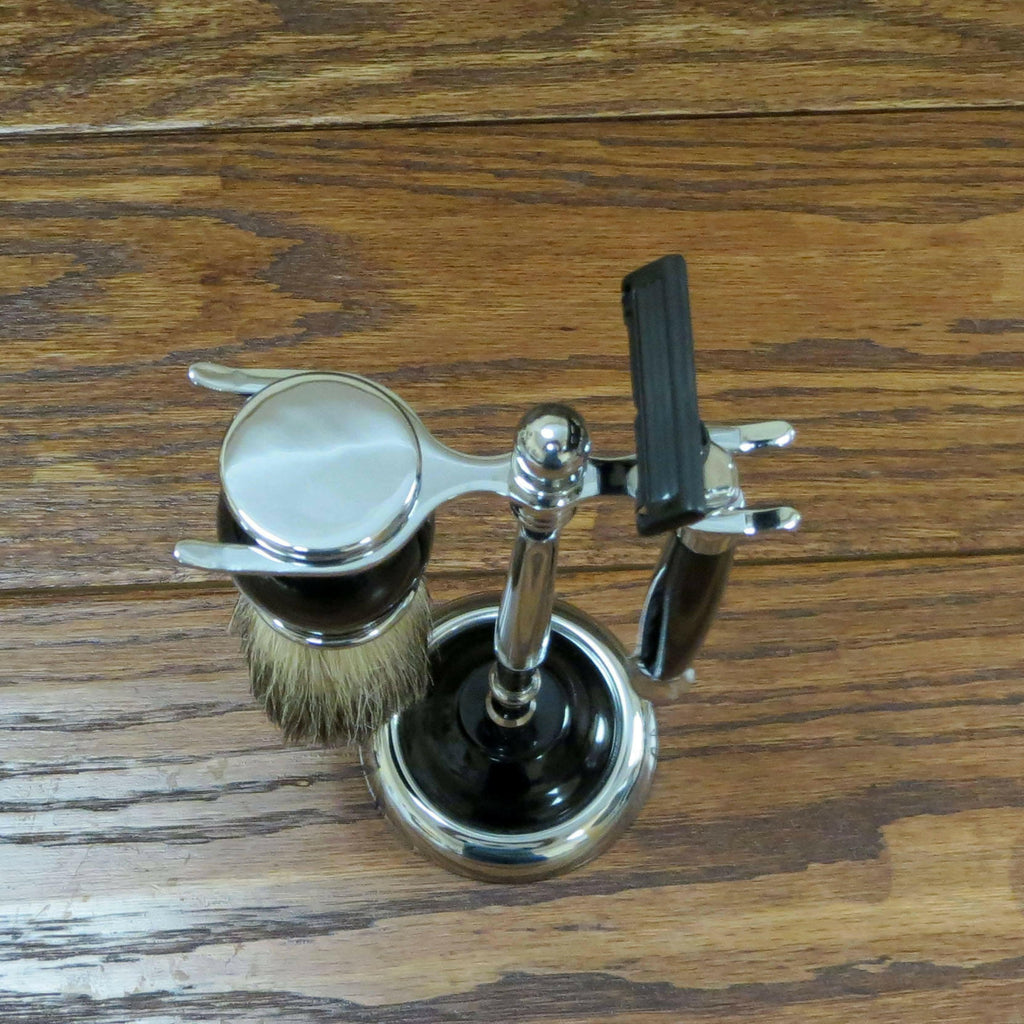 Razor and Personalized Shave Brush Set.